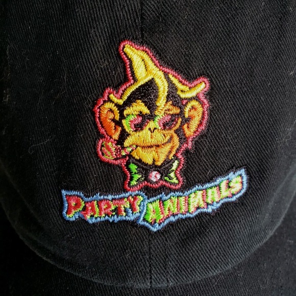 Savannah Banana's Party Animals '47 Brand Hat Black Neon Baseball Cap - Picture 2 of 7